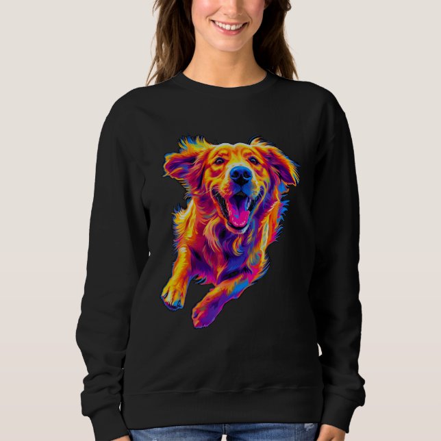 Art  Golden Retriever Dog T Shirt (Framsida)
