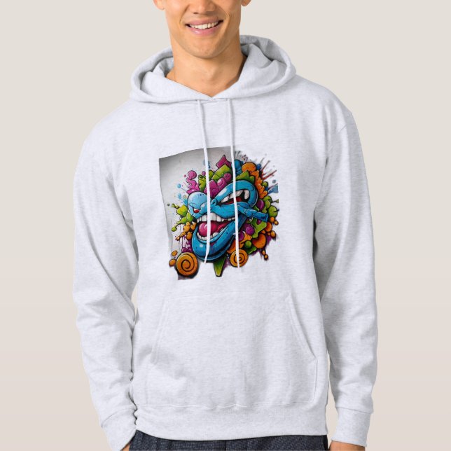 Art graffiti hoodie (Framsida)