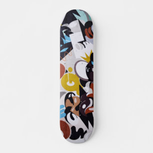 Art/Graffiti Mini Skateboard Bräda 18,5 Cm