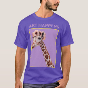 Art Happens Art Giraffe T Shirt