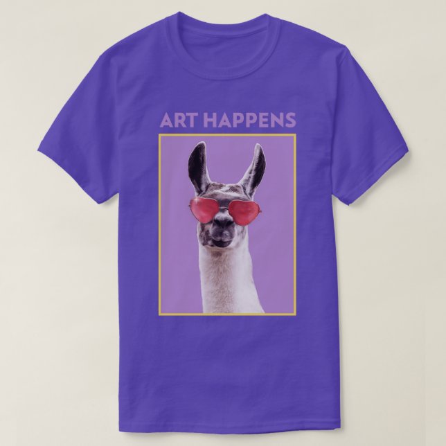 Art Happens Art Llama T Shirt (Design framsida)
