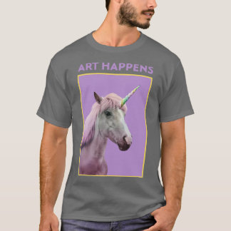 Art Happens Unicorn Horse T Shirt