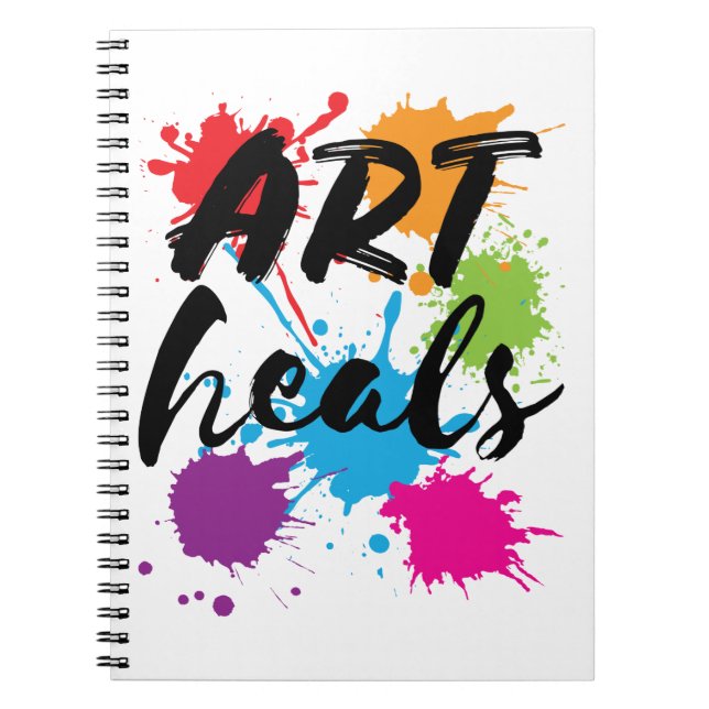 Art Heals Art Therapist Therapist Anteckningsbok (Framsidan)