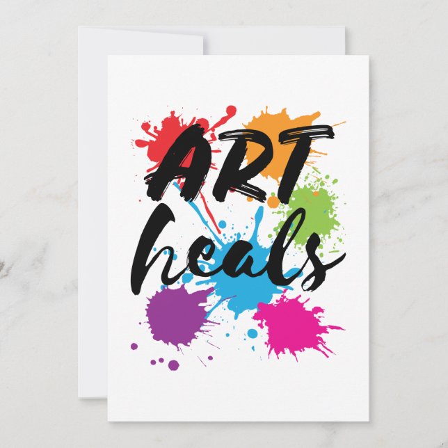 Art Heals Art Therapist Therapist Inbjudningar (Framsida)