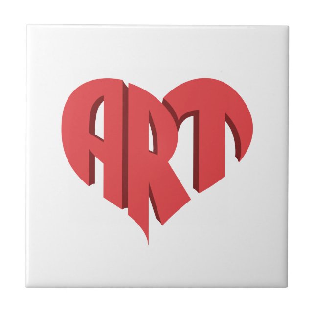 Art Heart Kakelplatta (Framsidan)