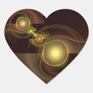 Art Heart-märke för inbyggd Abstrakt för anslutnin Hjärtformat Klistermärke