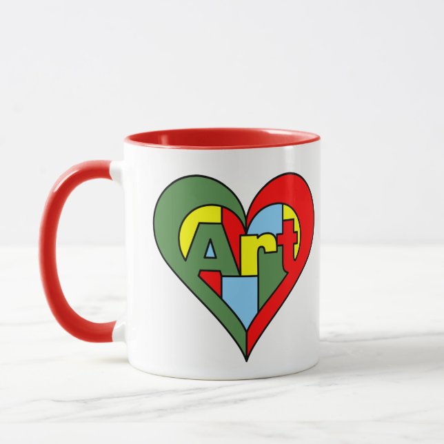 Art Heart Mugg (Vänster)