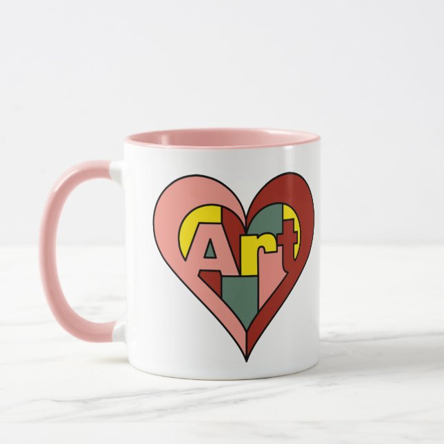 Art Heart Mugg (Vänster)