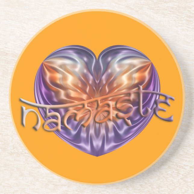 ART Heart NAMASTE | ORANGE Underlägg (Framsidan)