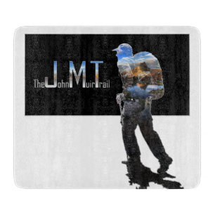 Art - Hiker Silhouette - John Muir Trail Text