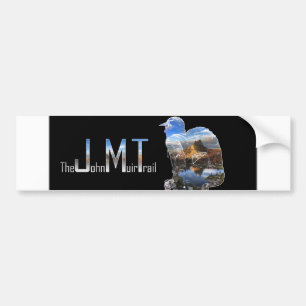 Art - Hiker Silhouette - John Muir Trail Text Bildekal