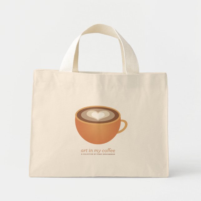 Art i min kaffepåse mini tygkasse (Framsidan)