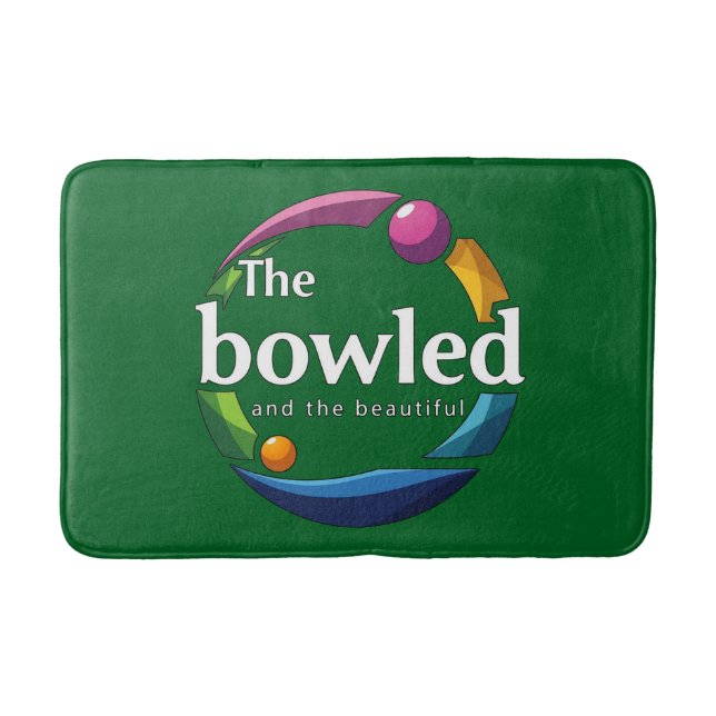 "Art i Rörelse: Circular Gräsmatta Bowls Bowled Lo Badrumsmatta (Framsidan)