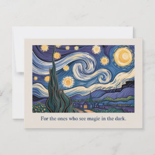 Art-Inspired-vykort - Van Gogh Starry Night Vykort