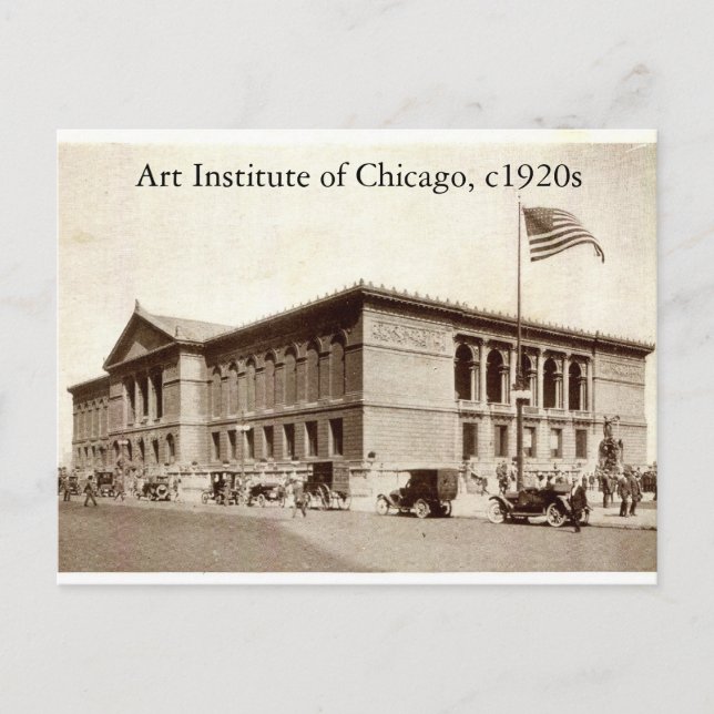 Art Institute of Chicago, c1920-talet Vintage Vykort (Framsida)