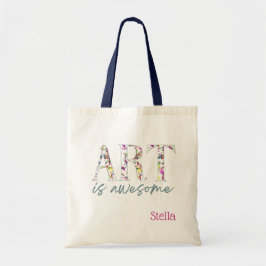 Art is Awesome Personalized Tygkasse