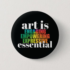 Art is ESSENTIAL Button Knapp