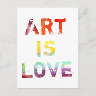 Art Is Kärlek Vykort