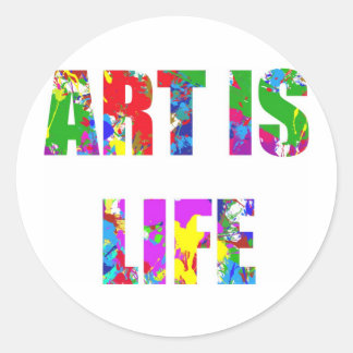 ART IS LIFE RUNT KLISTERMÄRKE