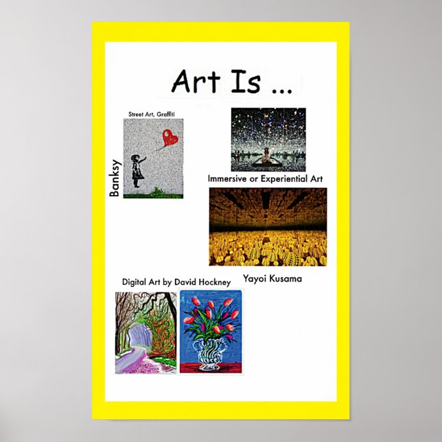Art is Street Art,Immersive Art,Digital Art 4/4 Poster (Framsidan)