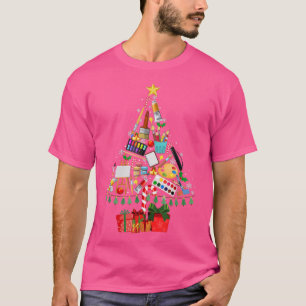 Art Julafton Träd Decor Art Teacher Ugly Artist Kr T Shirt