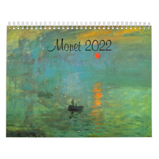 Art-kalender för Monet 2022-Fransken Kalender