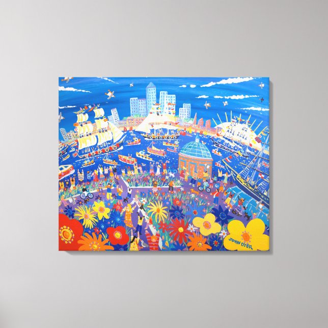 Art Kanvastryck: Tall Fraktas vid Greenwich London Canvastryck (Framsida)