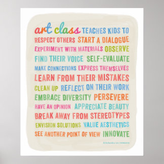 Art Klass - Teach Kids // 20 x 24 Poster