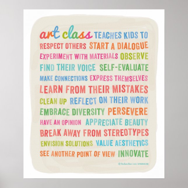 Art Klass - Teach Kids // 20 x 24 Poster (Framsidan)