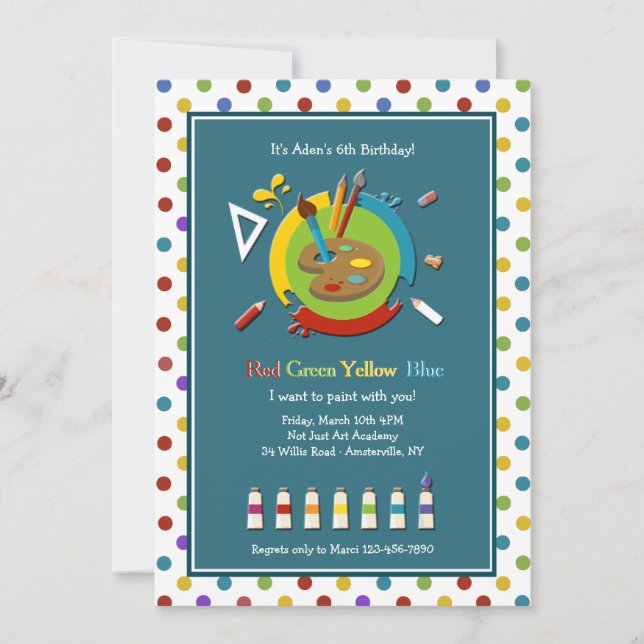 Art-klassinbjudan Inbjudningar (Framsida)