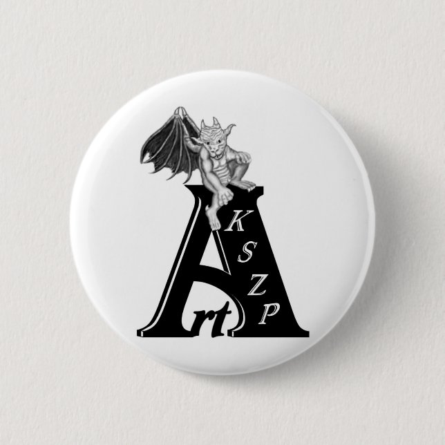 Art KSZP Logotyp mit Golem Gargoyle Knapp (Framsida)