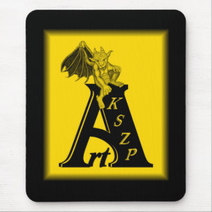 Art KSZP-Logotyp mit kleinem Golem schwarz gelb de Musmatta