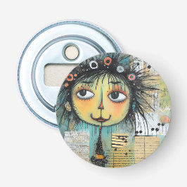 Art Lady 1 Charming och bedrövad Flasköppnare