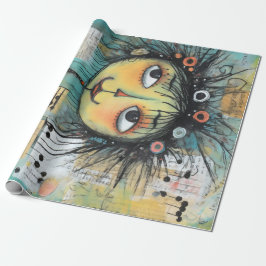 Art Lady 1 Charming och bedrövad Presentpapper