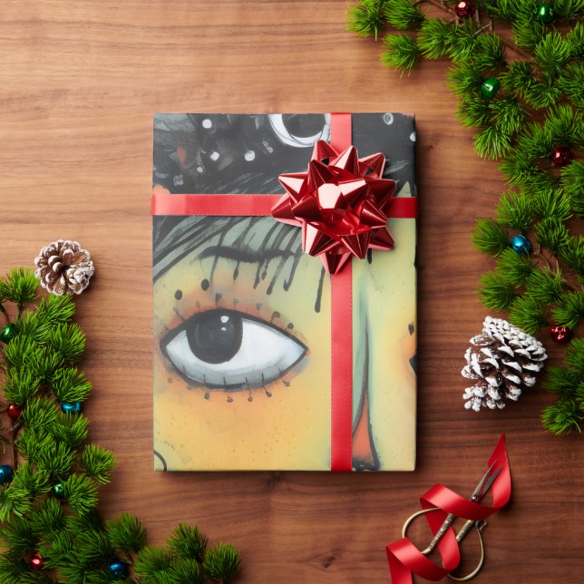 Art Lady 1 Charming och bedrövad Presentpapper (Julgåva)