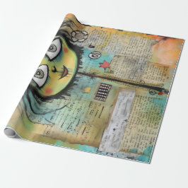 Art Lady 4 Charming och nödlidande Presentpapper