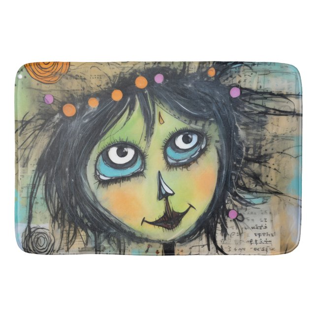 Art Lady 5 Charming och bedrövad Badrumsmatta (Framsidan)