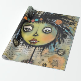 Art Lady 7 Charming och bedrövad Presentpapper