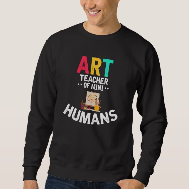 Art Lärare i Mini Humans Lång Ärmad Tröja (Framsida)