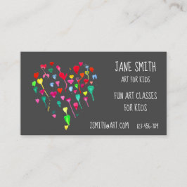 Art Lärarkonst för barn Visitkort
