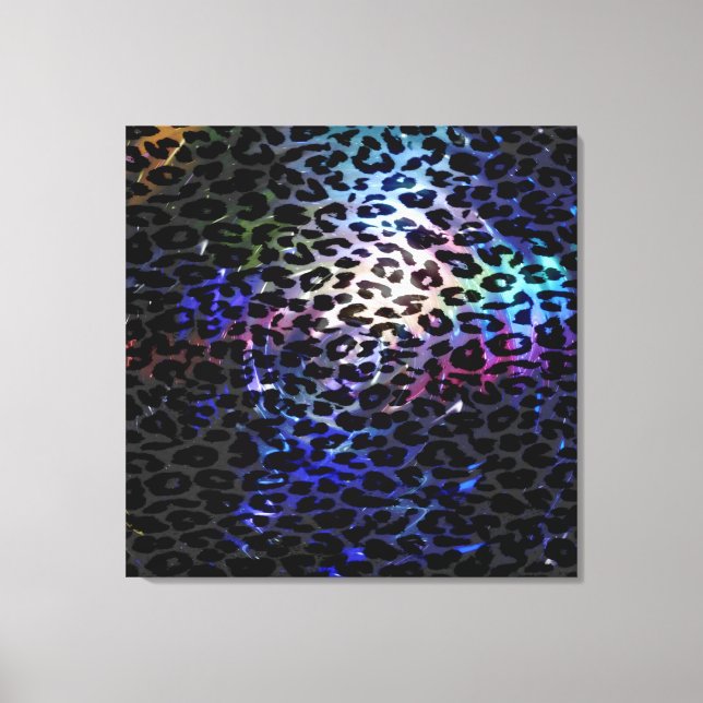Art leopard päls abstrakt struktur canvastryck (Framsida)