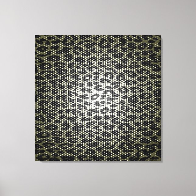 Art leopard päls abstrakt struktur canvastryck (Framsida)
