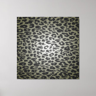 Art leopard päls abstrakt struktur canvastryck
