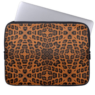 Art leopard päls laptop fodral
