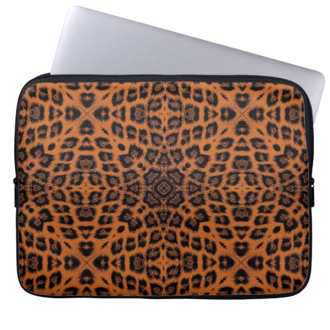 Art leopard päls laptop fodral (Framsidan)