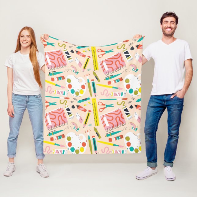 Art-leverans - allt-över Skriv ut bild Apron Fleecefilt (På plats)