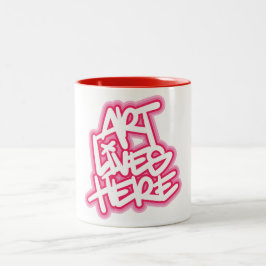 Art Liv här Två-Tonad Mugg