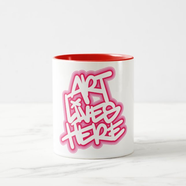 Art Liv här Två-Tonad Mugg (Center)