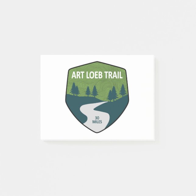 Art Loeb Trail North Carolina Post-it Block (Framsida)