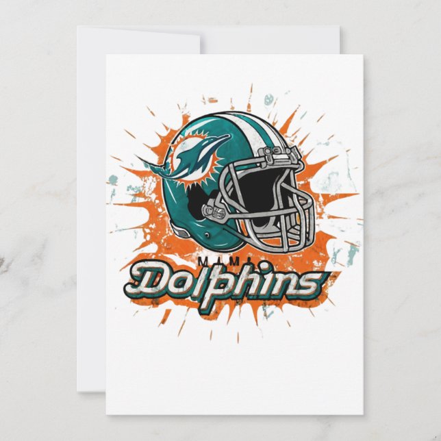 Art - Miami Dolphins Classic Tack Kort (Framsida)